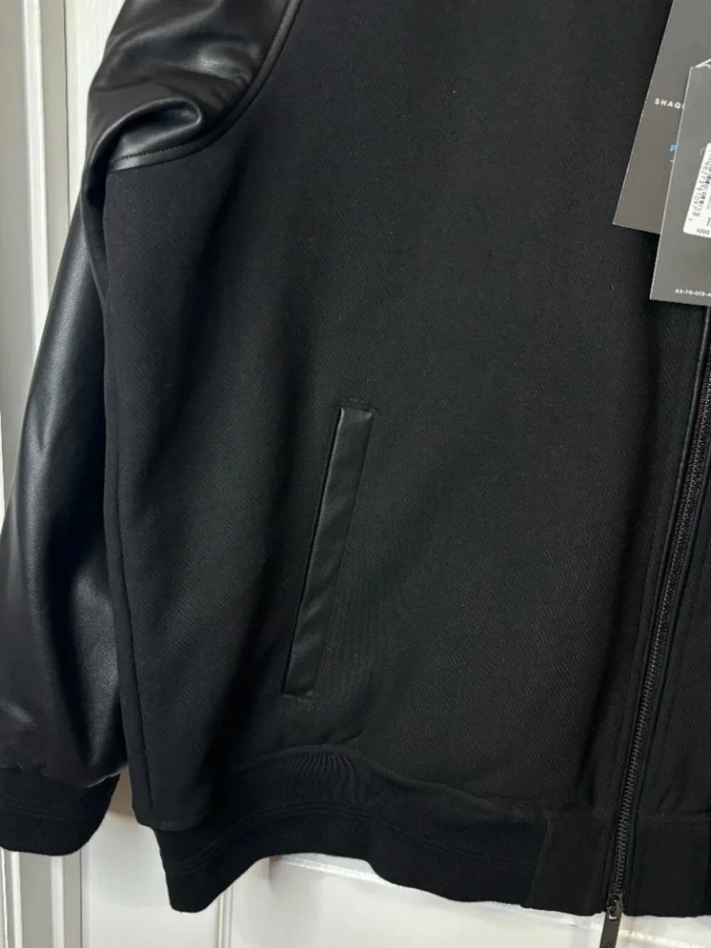 Shaquille O'Neal XLG Men's Full Zip Jacket, Black, Size 2XL NWT